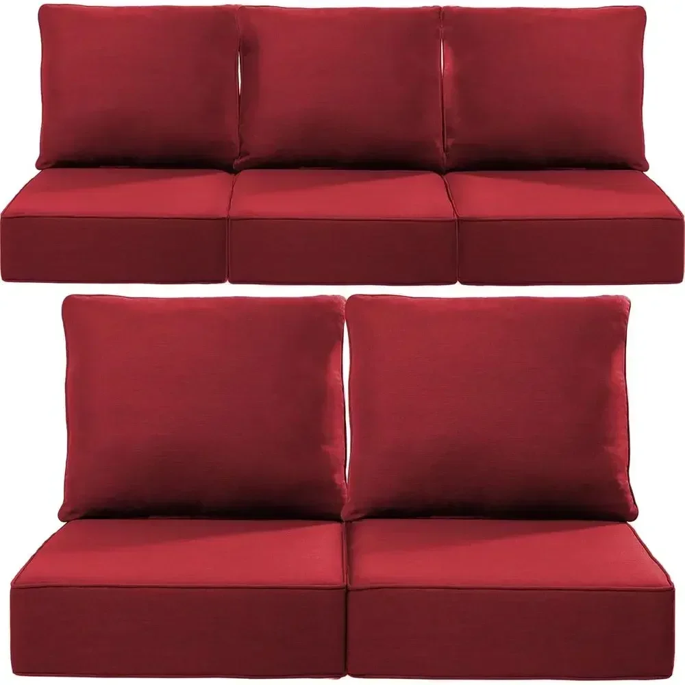 Outdoor Furniture Dining Set - 6-Inch Outdoor Cushions in 22x24/22x25 Sizes