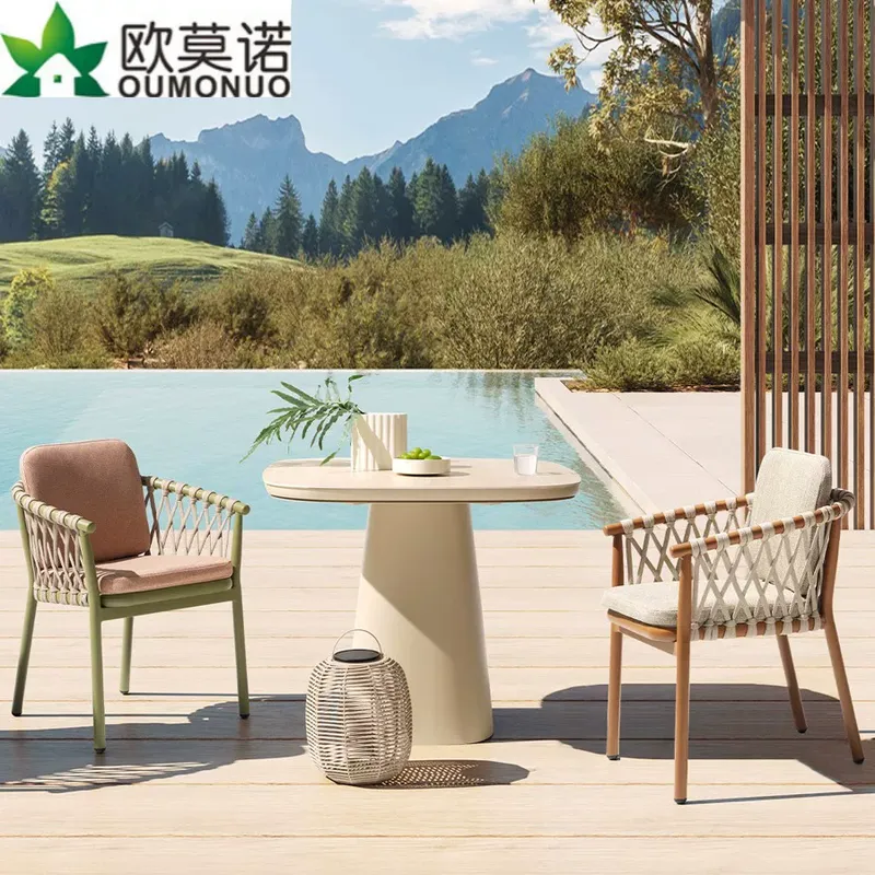 Outdoor Furniture Balcony - Outdoor Rattan Furniture Set Courtyard Garden
