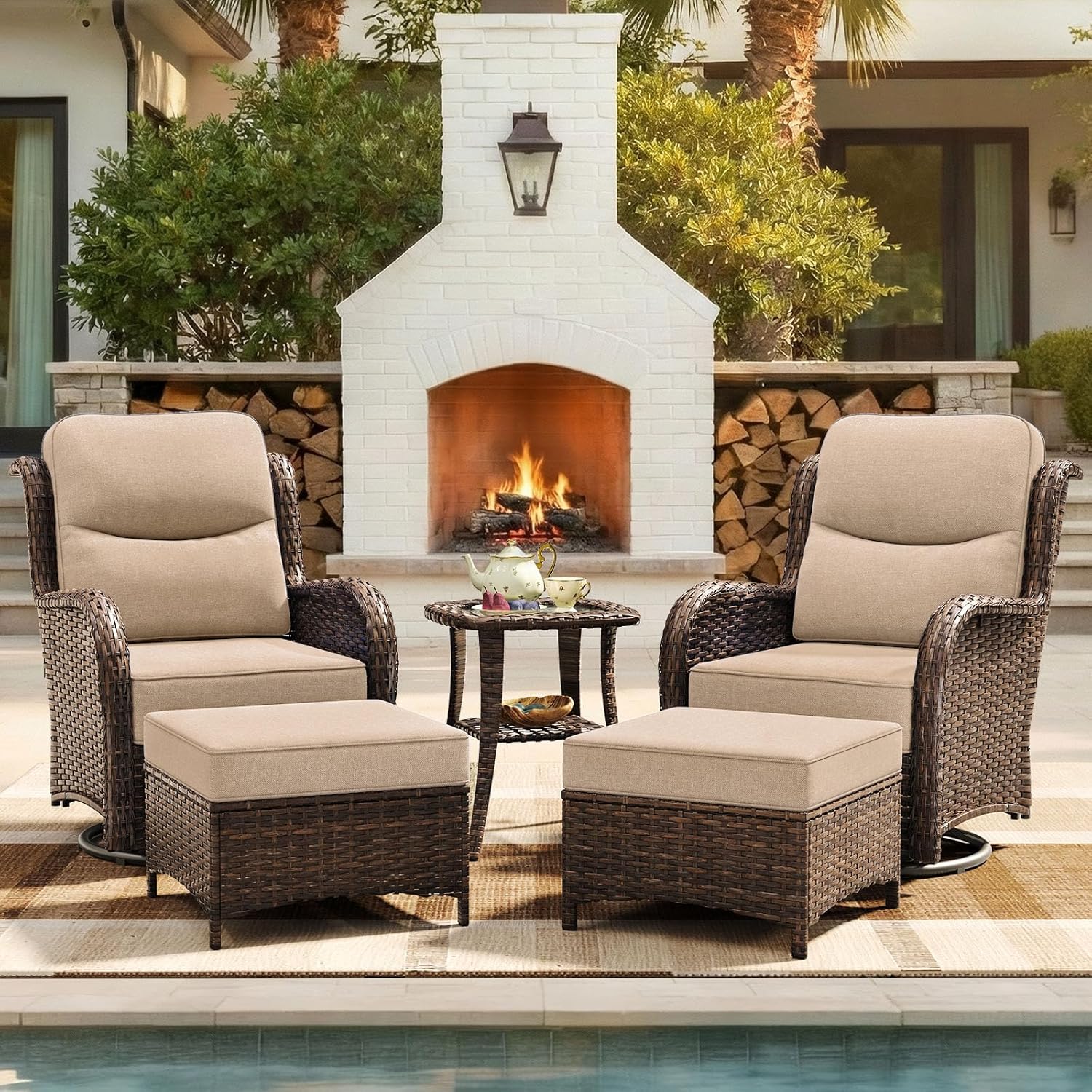 o*-Luxury Patio Furniture Set  - Outdoor Furniture Ofo ulasan dan harga