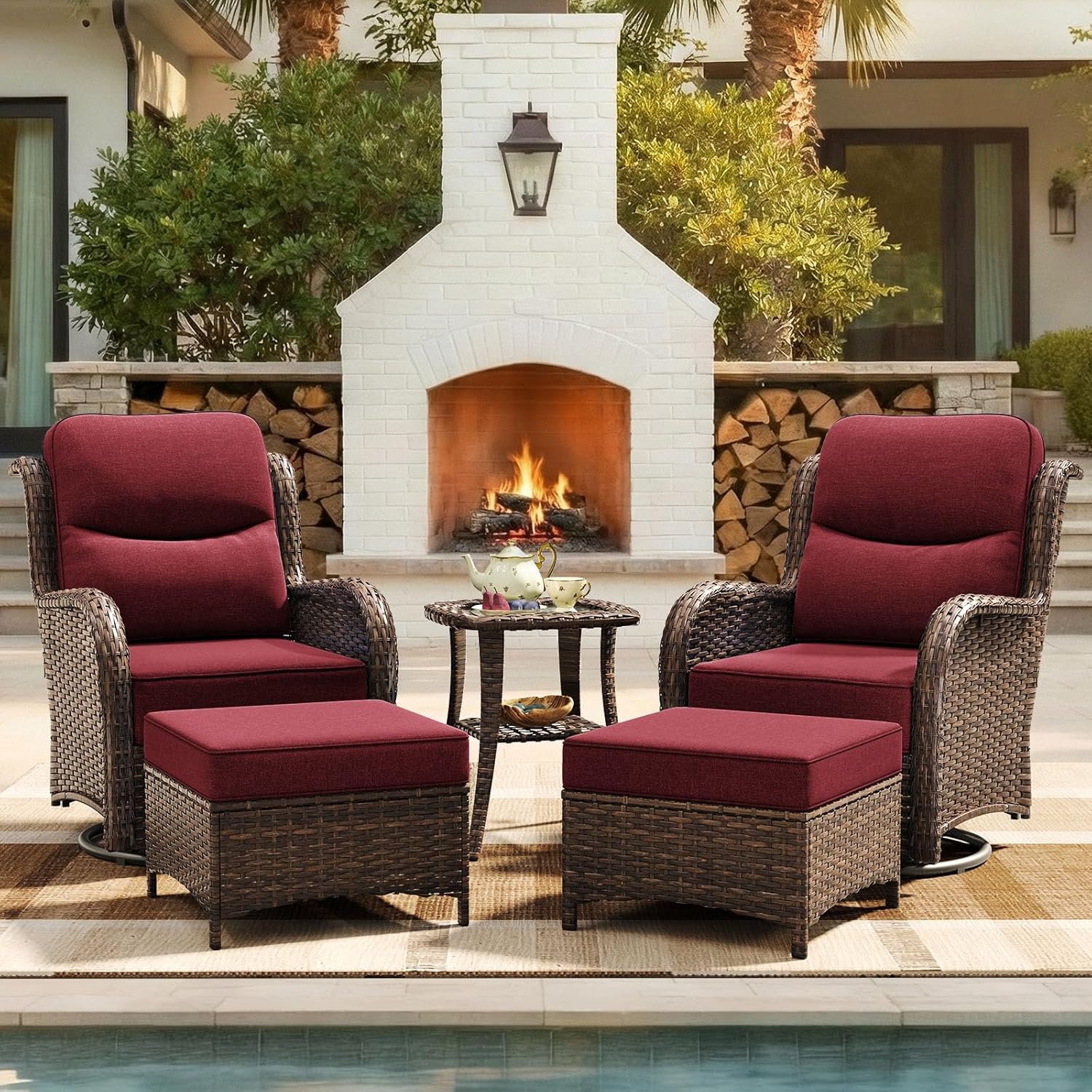 o*-Luxury Patio Furniture Set  - Outdoor Furniture Ofo ulasan dan harga