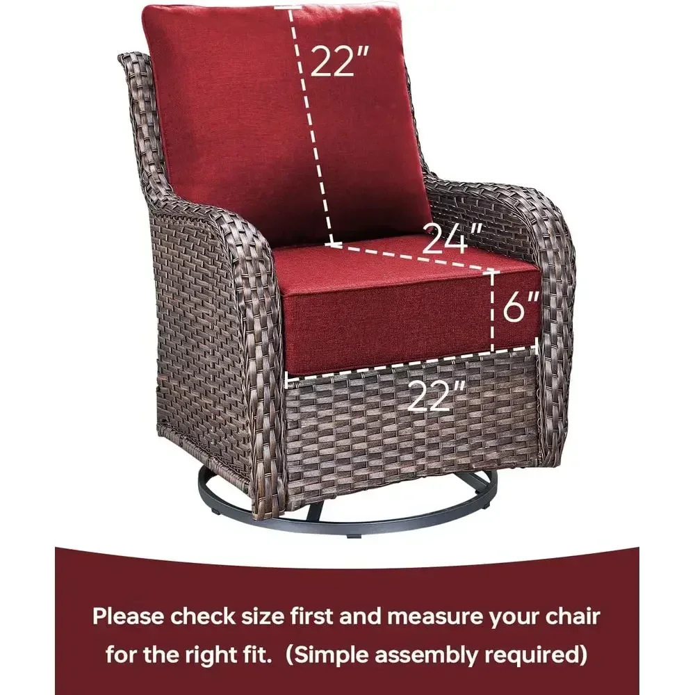 6-Inch Outdoor Cushions in 22x - Outdoor Furniture Dining Set ulasan dan harga