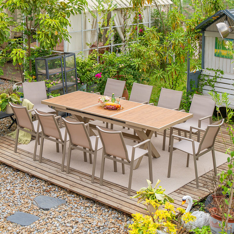 Modern Durable Aluminum Garden - Outdoor Furniture Dining Set ulasan dan harga