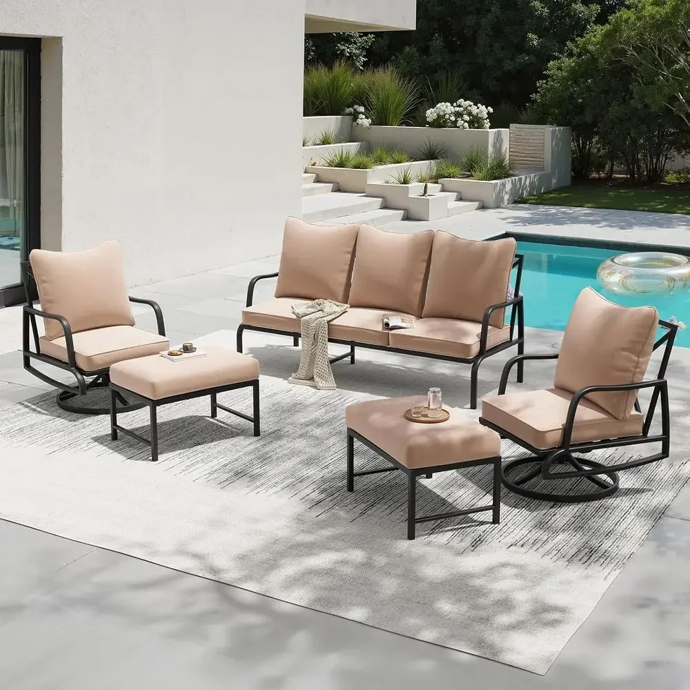5-Piece Outdoor Patio Furnitur - Outdoor Furniture Balcony ulasan dan harga