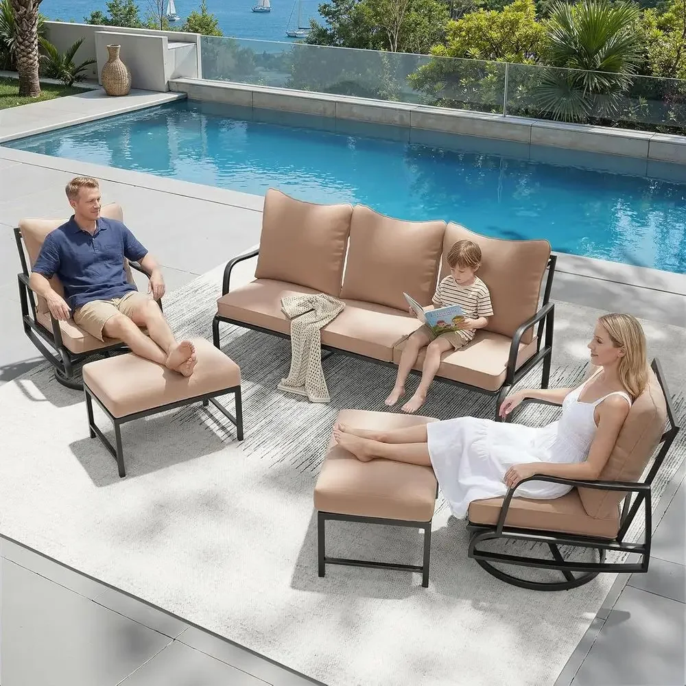 5-Piece Outdoor Patio Furnitur - Outdoor Furniture Balcony ulasan dan harga
