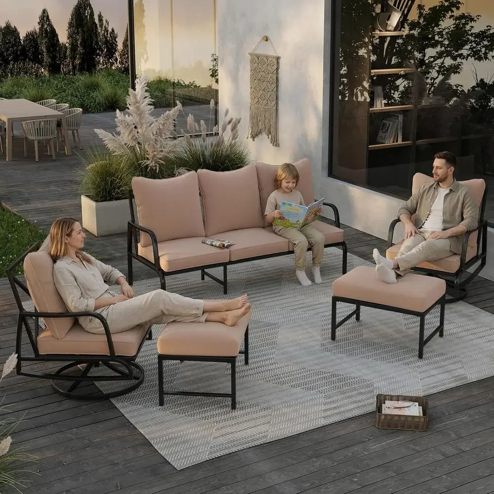5-Piece Outdoor Patio Furnitur - Outdoor Furniture Balcony ulasan dan harga