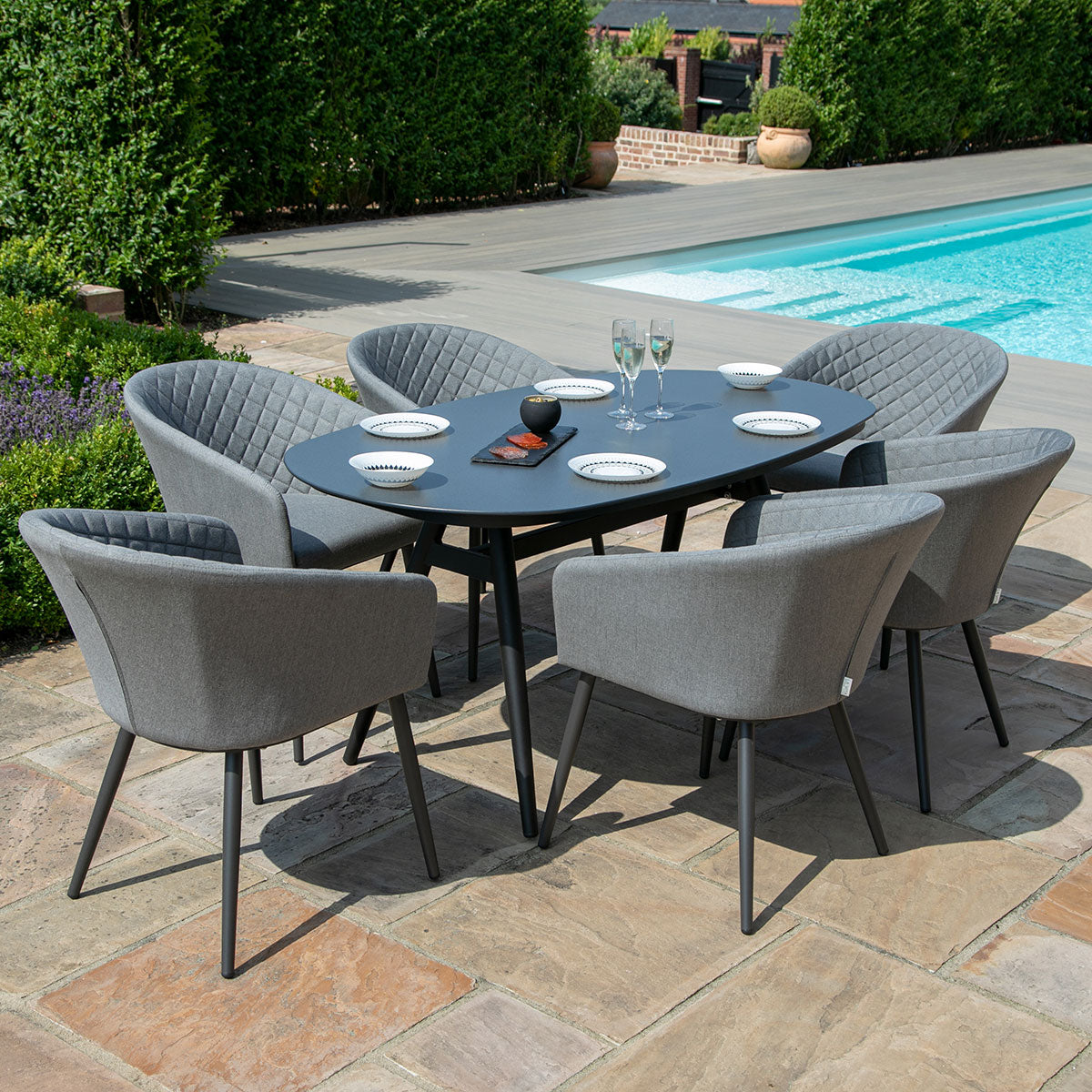Modern Simple Patio Dining Set - Outdoor Furniture Dining Set ulasan dan harga