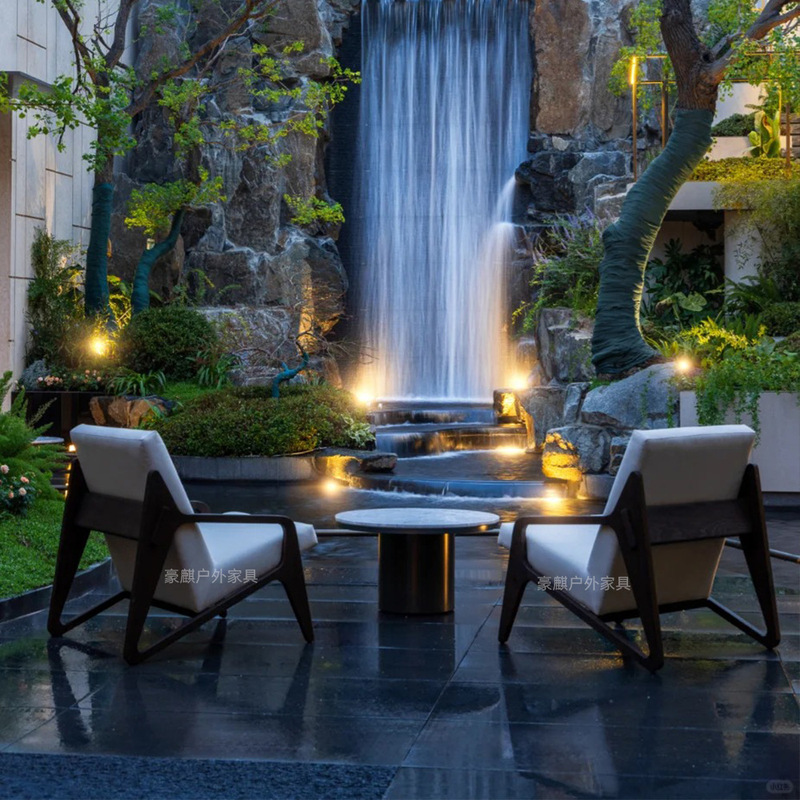 Outdoor Aluminum Alloy Sofa, V - Outdoor Furniture Ofo ulasan dan harga