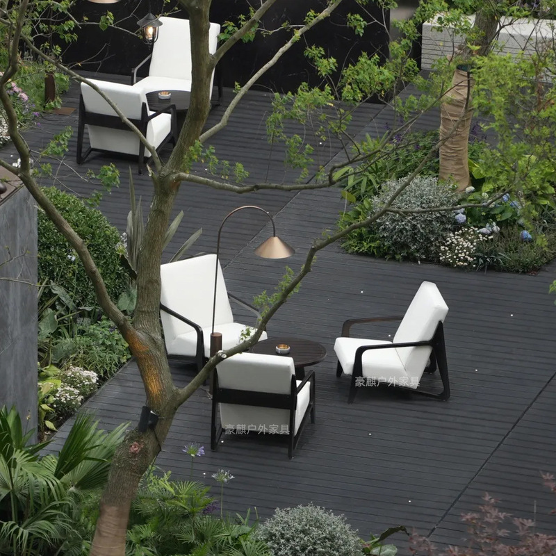 Outdoor Aluminum Alloy Sofa, V - Outdoor Furniture Ofo ulasan dan harga
