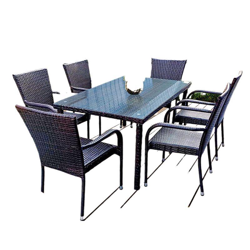 Outdoor rattan tables and chai - Outdoor Furniture Balcony ulasan dan harga