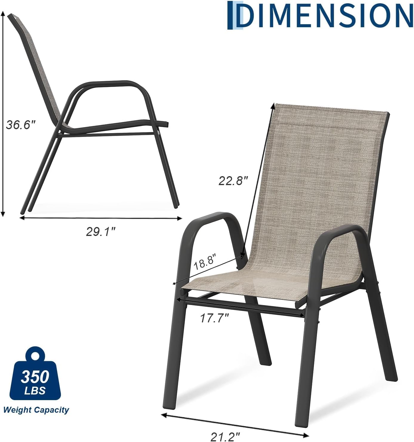Patio Dining Chairs Set of 4,  - Outdoor Furniture Dining Set ulasan dan harga