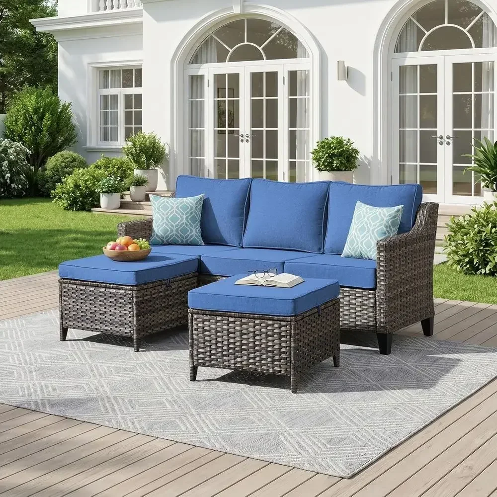 3-Piece Outdoor Furniture Set: - Outdoor Furniture Balcony ulasan dan harga