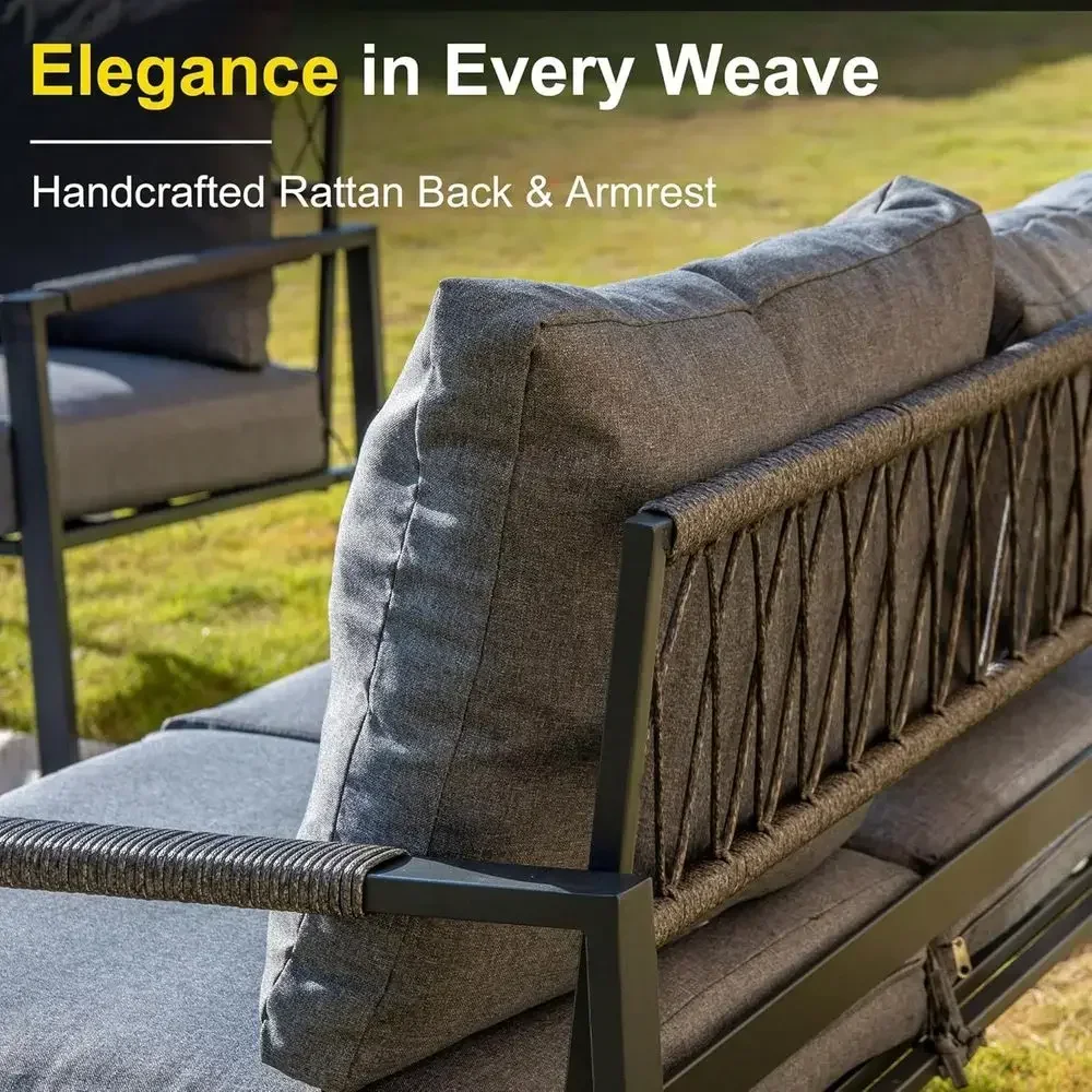 5-Piece Modern Outdoor Patio F - Outdoor Furniture Balcony ulasan dan harga