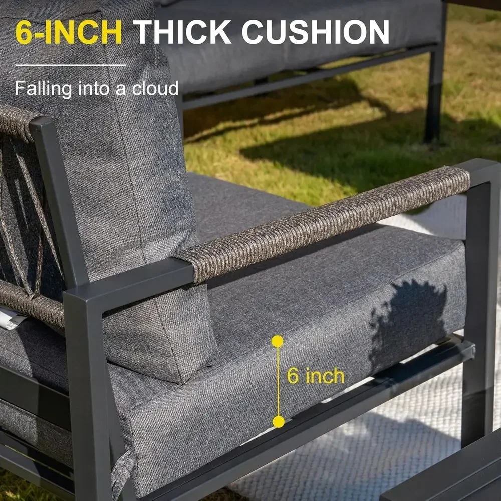5-Piece Modern Outdoor Patio F - Outdoor Furniture Balcony ulasan dan harga