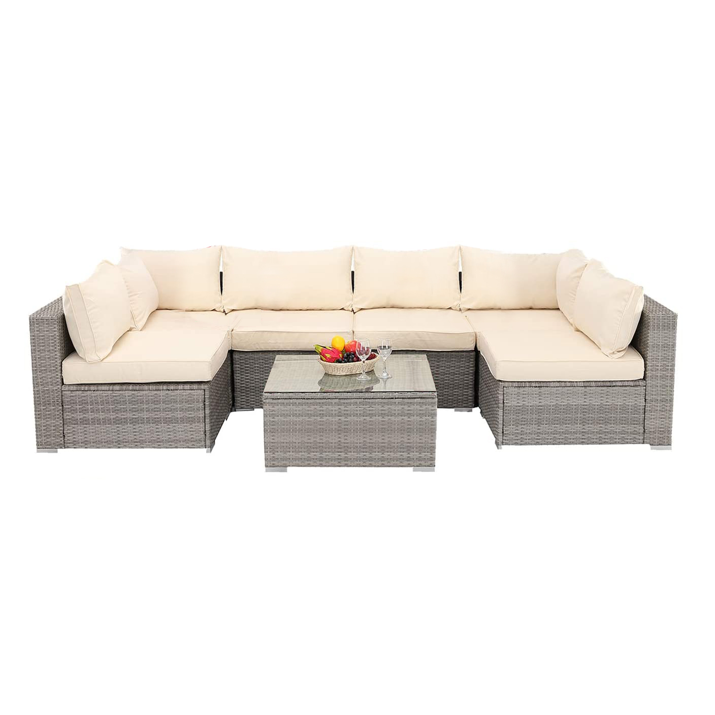 Modern 6-Piece Eco-Friendly Ou - Outdoor Furniture Dining Set ulasan dan harga