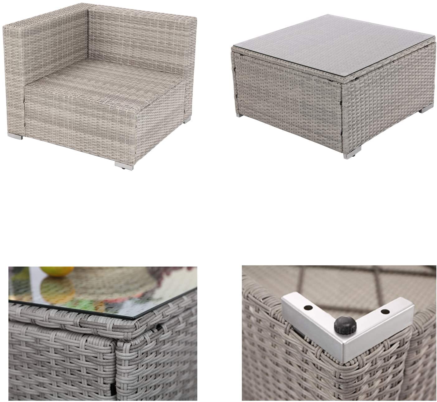 Modern 6-Piece Eco-Friendly Ou - Outdoor Furniture Dining Set ulasan dan harga