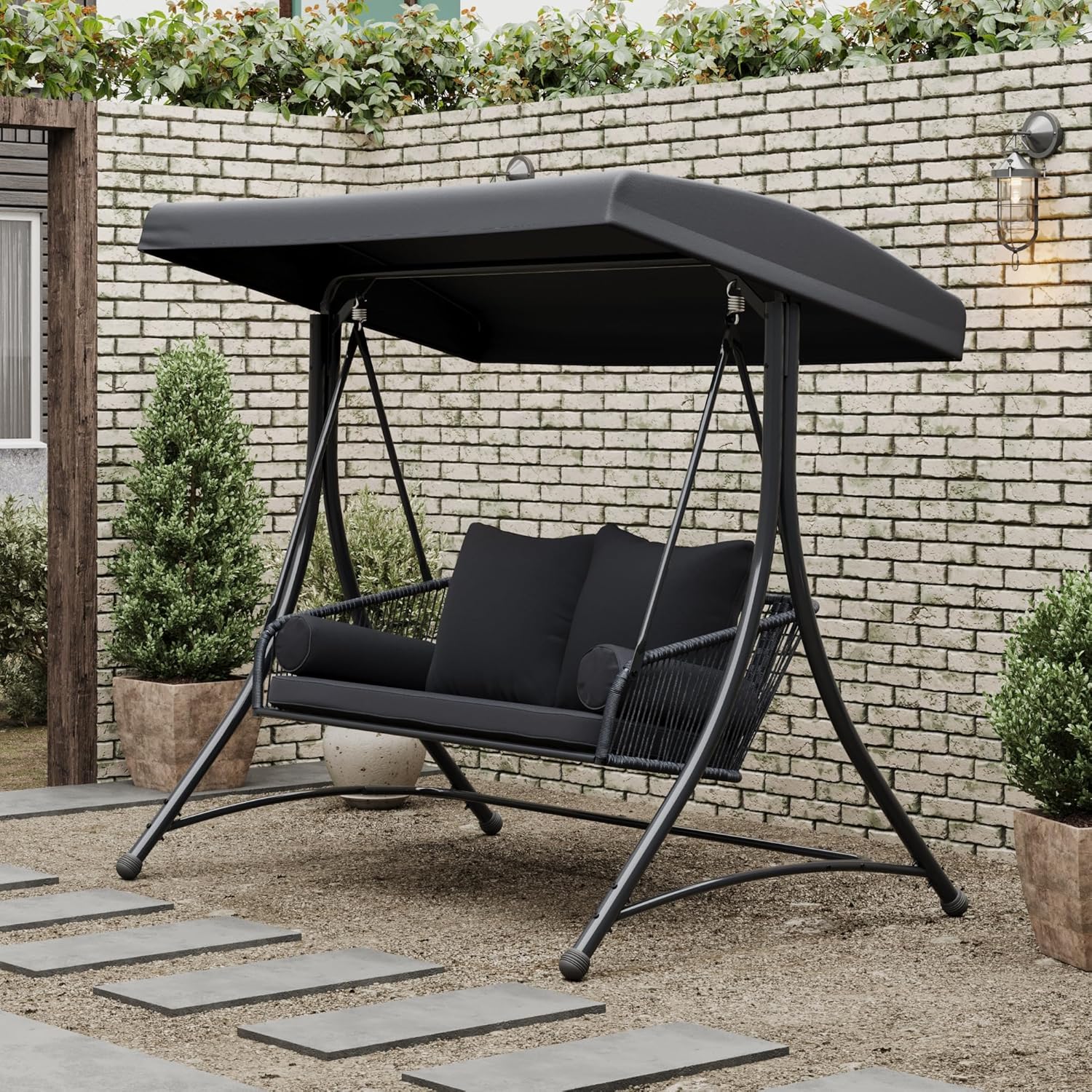 o*-Ramona Premium Patio Swing  - Outdoor Furniture Ofo ulasan dan harga