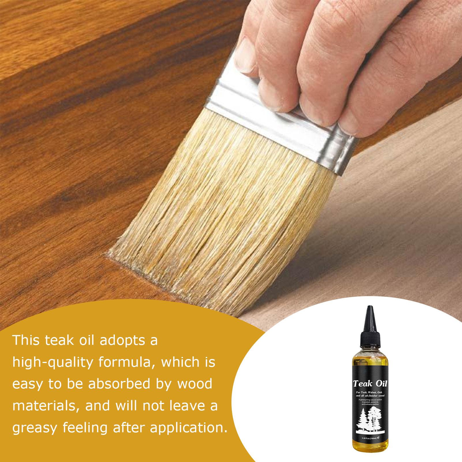 Teak Oil Wood Finish 100ml Fur - Outdoor Furniture Oil Teak ulasan dan harga