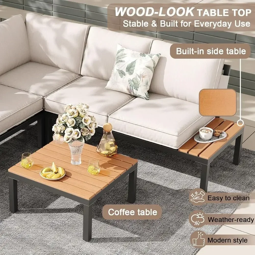 5-Person Outdoor Patio Furnitu - Outdoor Furniture Balcony ulasan dan harga